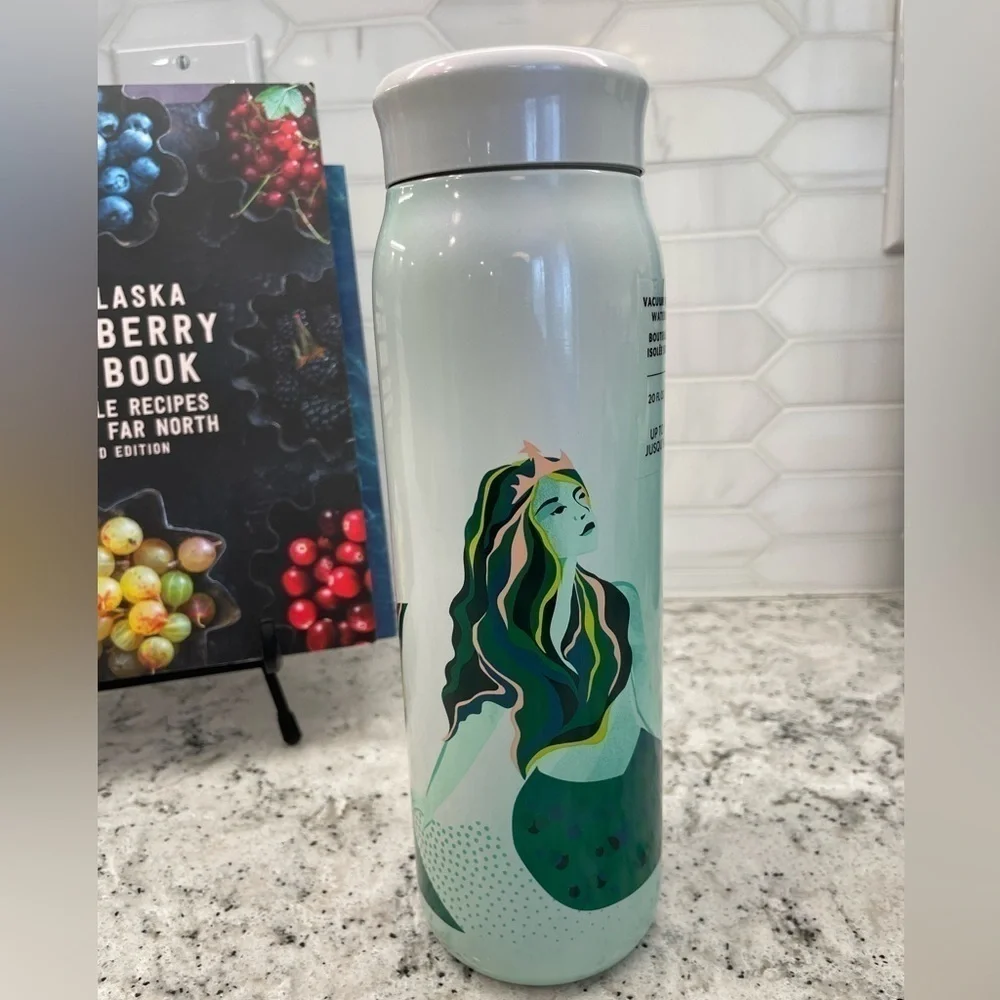 Starbucks 2024 Spring Siren SS Bottle. NWT. White to green ombre. NEW and HTF